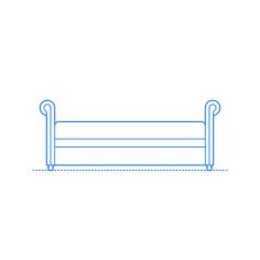 Furniture Divan Rossburg Daybed Trundle Line Art Svg Vector, Free Vectors File